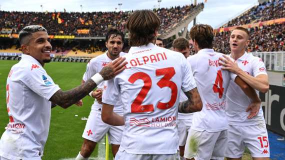 CLASSIFICA, Fiorentina quinta a quota 13 punti