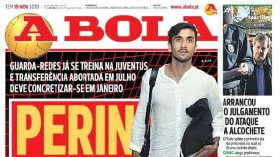 EX OBIETTIVI, A Bola rilancia: "Benfica su Perin"