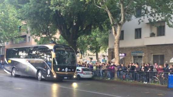 FOTO-VIDEO FV, L'arrivo della Juventus al Franchi