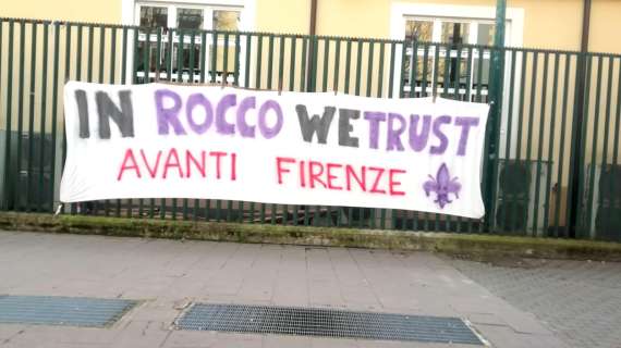 FOTO FV, In Rocco we trust. Striscione al Franchi