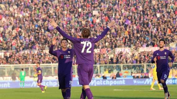 FIO-CHI 2-0, Grande festa al Franchi. Fiorentina 2ª