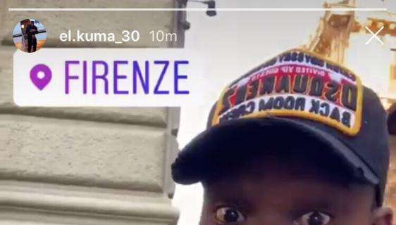 FOTO, Babacar torna a Firenze per incontrare amici