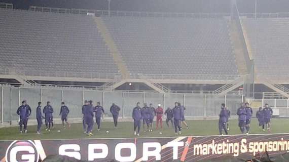 FOTO FV, Rifinitura viola allo stadio Franchi