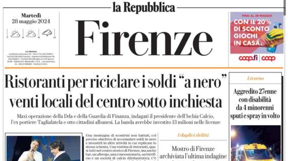 RASSEGNA STAMPA, Le prime pagine dei quotidiani