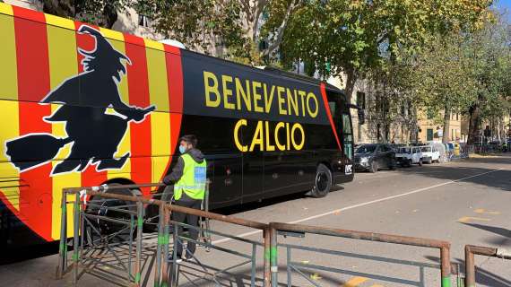 FOTO-VIDEO FV, L'arrivo del Benevento al Franchi