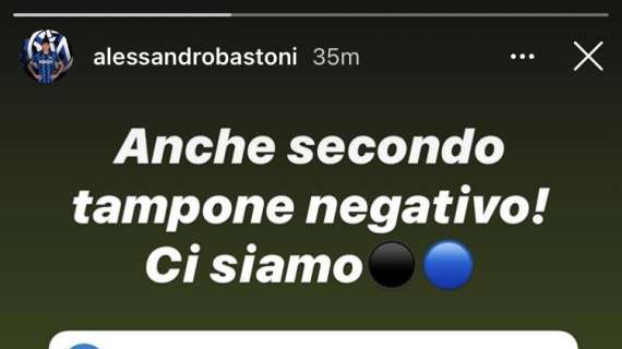 INTER, Bastoni: "Anche secondo tampone negativo!"