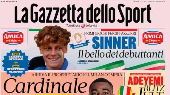 RASSEGNA STAMPA, Le prime pagine dei quotidiani