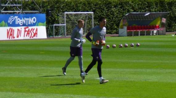 FOTO FV, Portieri viola in campo, c'è anche Tata