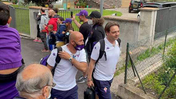 VIDEO/FOTO  FV, L'ARRIVO DEI VIOLA A MOENA: RITIRO AL VIA