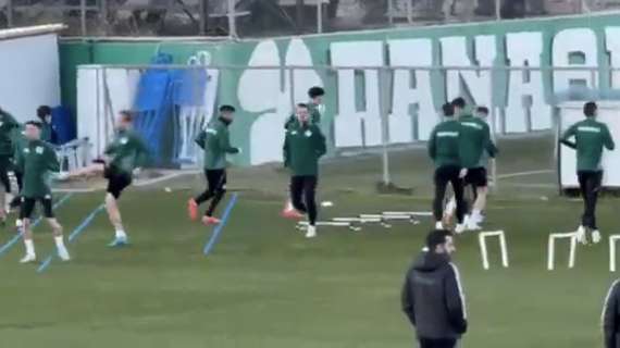 Finito l'allenamento, il Panathinaikos va in ritiro: ecco le immagini