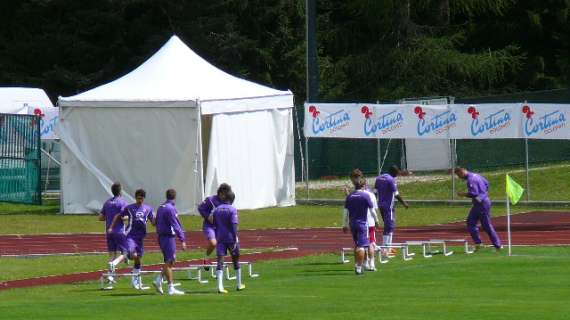 CORTINA, Salto con ostacoli per i viola e Sinisa...