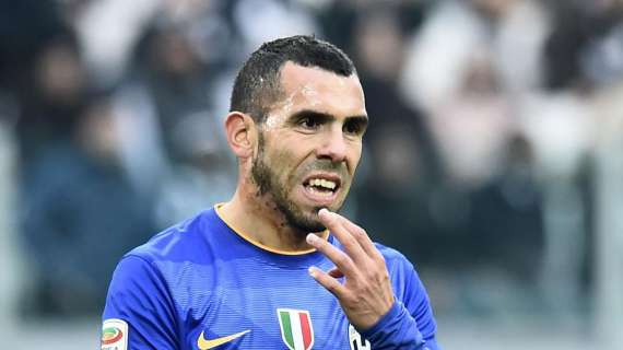 JUVE-INTER, Subito Tevez, 1-0 a fine primo tempo