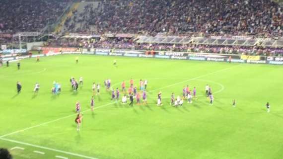 VIDEO FV, La festa viola in campo. E Montella...