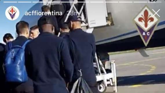 FOTO, Viola si imbarca in aereo: volo verso Udine