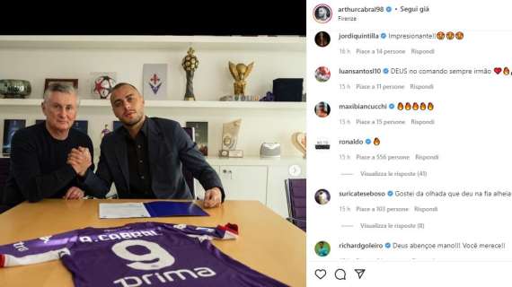 CABRAL, Su IG spunta il commento di... Ronaldo