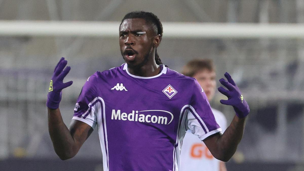 Il dato di Kean: da quando è a Firenze solo Lautaro ha segnato più di lui