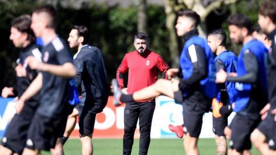 QUI MILAN, Allenamento in mattinata. Gli attaccanti...