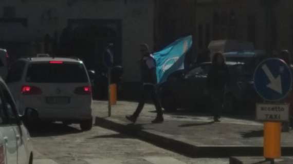 FOTO FV, Tifosi della Lazio in centro...