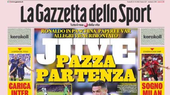 RASSEGNA STAMPA, Le prime pagine dei giornali