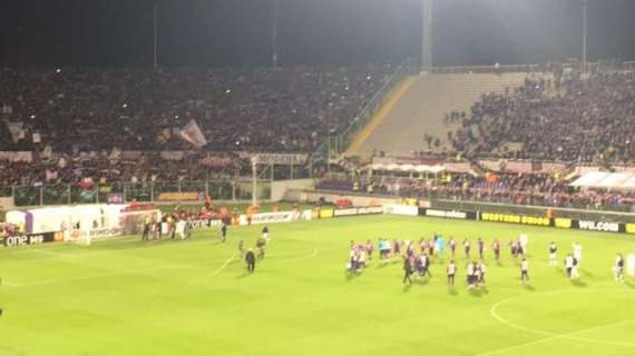 VIDEO FV, Festa viola: i giocatori sotto la Fiesole