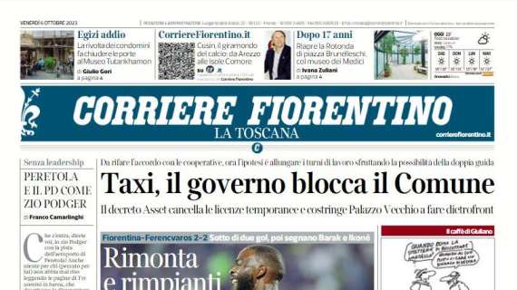 RASSEGNA STAMPA, Le prime pagine dei quotidiani