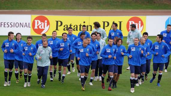 ITALIA, Allenamento davanti a 3mila persone