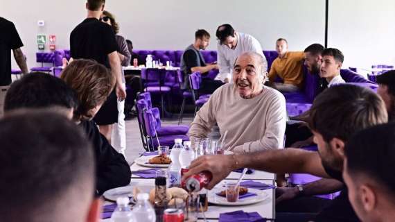 FOTO, Grigliata con squadra e Commisso al Viola Park