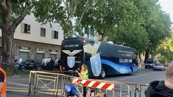 VIDEO FV, La Lazio è arrivata allo stadio Franchi