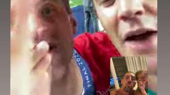 RIBERY, Festeggia la Champions in videochiamata