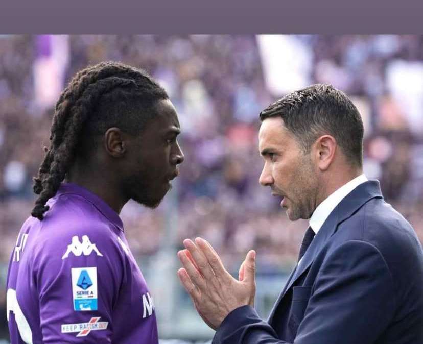 Kean e i giocatori viola salutano Palladino: "Grazie di tutto Mister!"