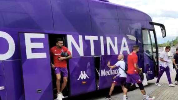 VIDEO FV, Fiorentina arrivata all'Arena