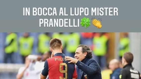 PIATEK, Scrive: "In bocca al lupo mister Prandelli"