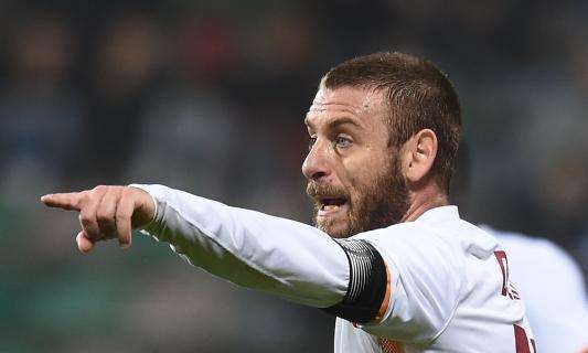 ROMA, De Rossi fuori 4 settimane: salta i viola