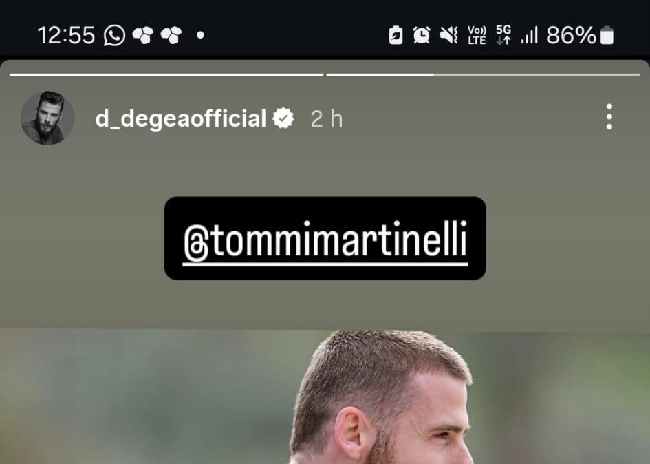 Per Martinelli oggi partenza per Genova ma anche compleanno. E De Gea gli fa gli auguri