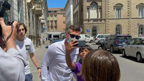 COR.SPORT, Firenze, festa per Jovic come nel 2019