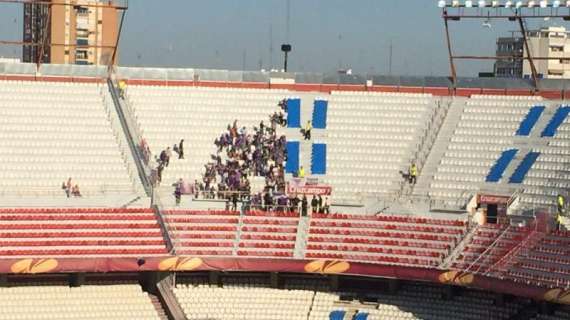 FOTO FV, I primi tifosi viola al Sanchez-Pizjuan