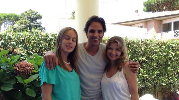 Nuno Gomes e la sua famiglia