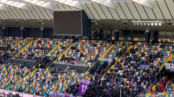 FOTO FV, Il settore dei tifosi viola alla Dacia Arena