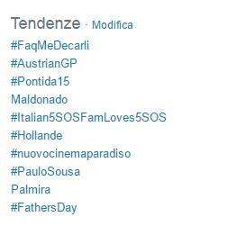 TWITTER, L'hashtag #PauloSousa nella top ten italiana