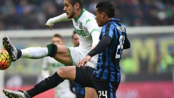 INTER-SASSUOLO, Le formazioni ufficiali del match