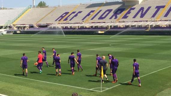 VIDEO FV, L'entrata in campo della Fiorentina