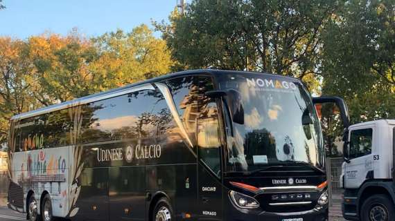 FOTO-VIDEO FV, Il bus dell'Udinese al Franchi