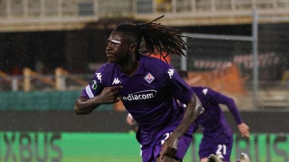 Kean, 20 gol come Toni e Gilardino: la Fiorentina lo celebra