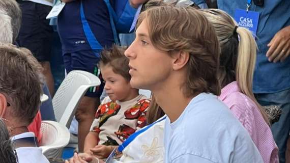 Anche Fazzini a seguire la finale degli Europei di beach soccer a Viareggio: la foto di FV