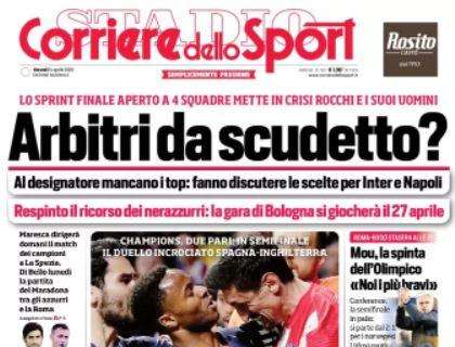 RASSEGNA STAMPA, Le prime pagine dei quotidiani