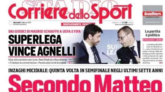 RASSEGNA STAMPA, Le prime pagine dei giornali