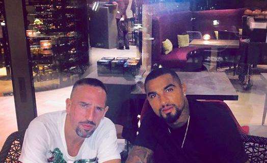 FOTO, Cena tra vecchi amici per Ribery e Boateng