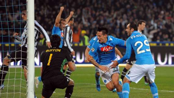 NAPOLI-JUVE, Hamsik e Pandev castigano la Juve