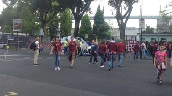 FOTO FV, È festa viola-granata fuori dal Franchi