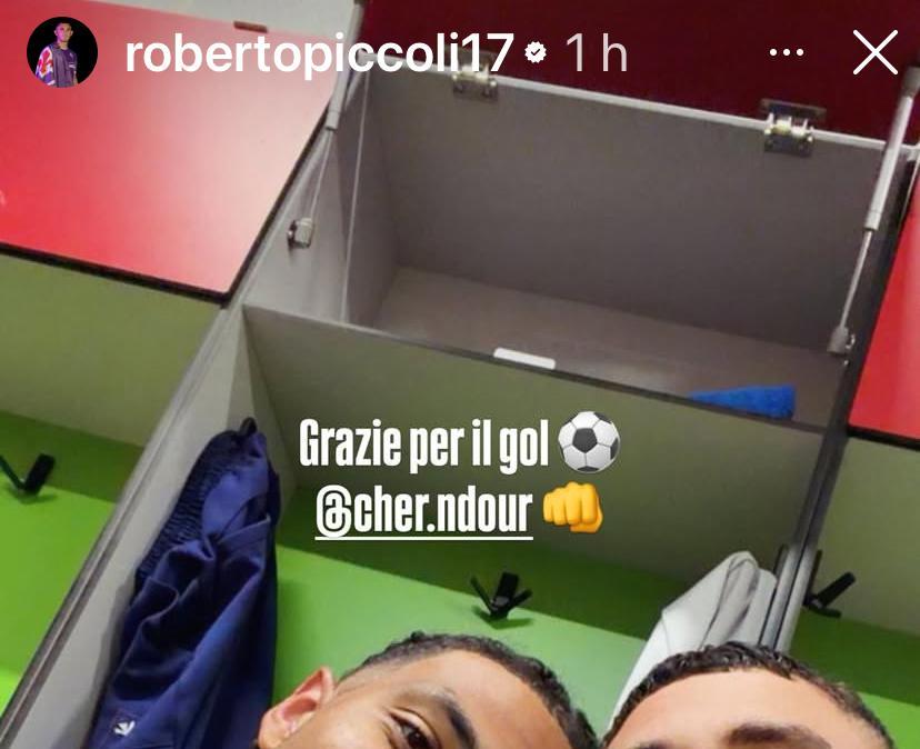 La UEFA assegna gol a Piccoli. L'attaccante sui social: "Grazie, Ndour"